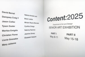 Content 2025 Artist List